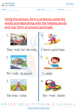 Grade 2  English worksheet: Verbs