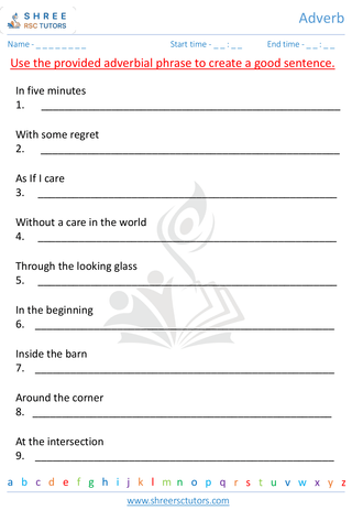 Grade 3  English worksheet: Adverb