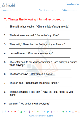 Grade 6  English worksheet: Sentence