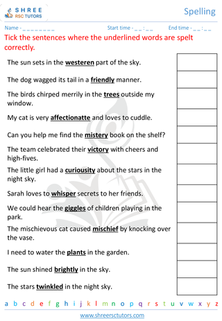 KS1 SATs  English worksheet: Spelling - Spelling challenge