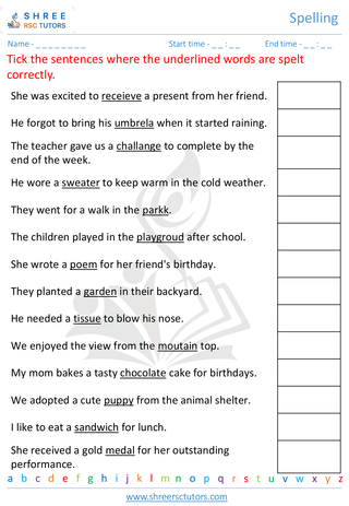 KS1 SATs  English worksheet: Spelling - Spelling challenge