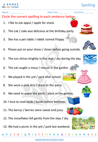 KS1 SATs  English worksheet: Spelling - Spelling challenge