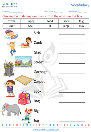 KS1 SATs  English worksheet: Vocabulary