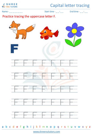 Pre Kindergarten  English worksheet: Capital letter tracing